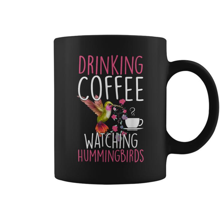 Hummingbird Love Drinking Coffee Watching Hummingbirds  Coffee Mug
