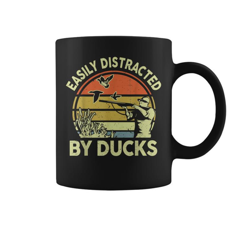 Hunting- Easily Distracted Ducks Hunter Dad Coffee Mug