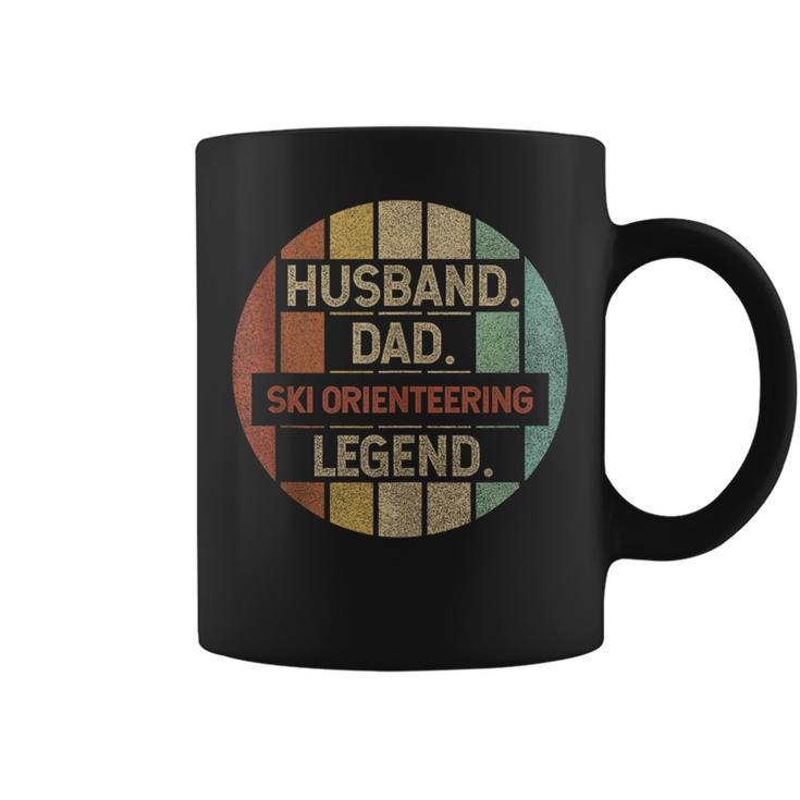 Husband Dad Ski Orienring Legend Vintage Coffee Mug