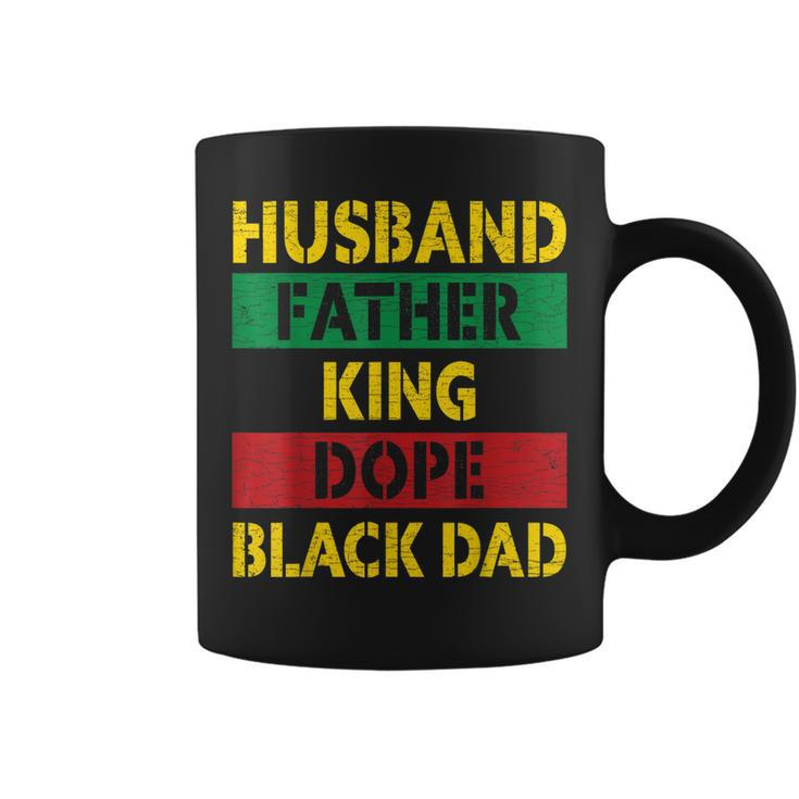 Husband Father King Dope Black Dad  Gift For Mens Coffee Mug