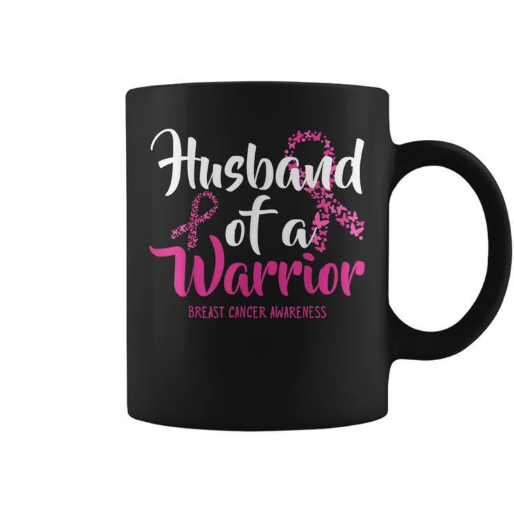 Husband Of A Warrior Breast Cancer Awareness Month Support Coffee Mug