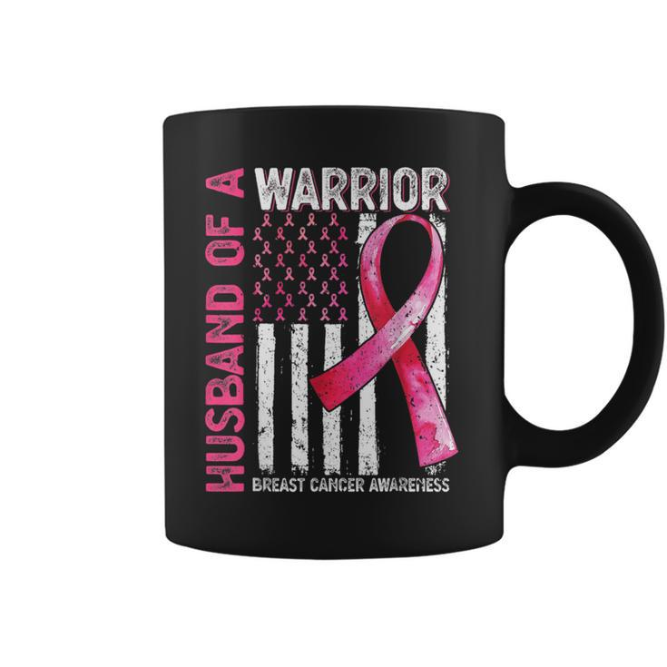 Husband Of A Warrior Support Breast Cancer Awareness Month Coffee Mug