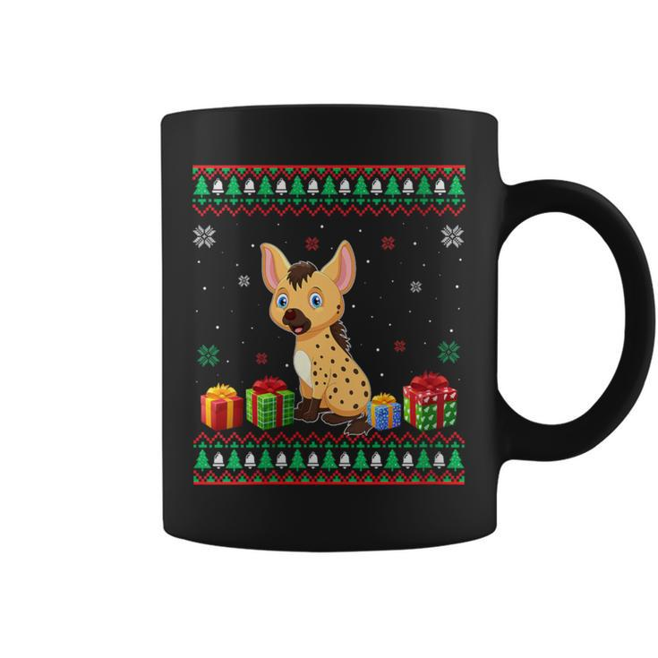 Hyena Lover Ugly Christmas Sweater Coffee Mug
