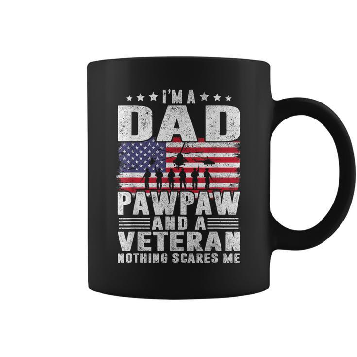 I Am A Dad A Pawpaw And A Veteran Fathers Day  Coffee Mug
