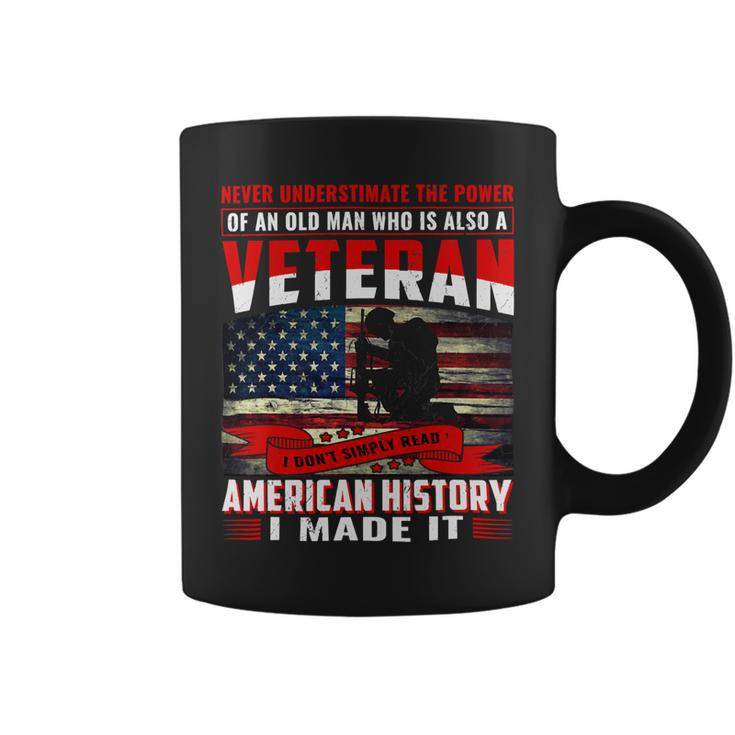 I Am A Dad Grandpa And A Veteran Nothing Scares Me Usa 106 Coffee Mug