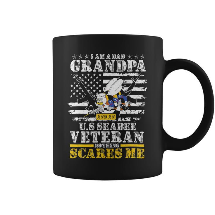 I Am A Dad Grandpa And An US Seabee Veteran 389 Coffee Mug