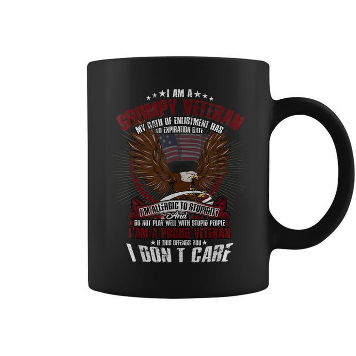 I Am A Grumpy Veteran July 4Th Freedom Veterans Day Gift  Coffee Mug