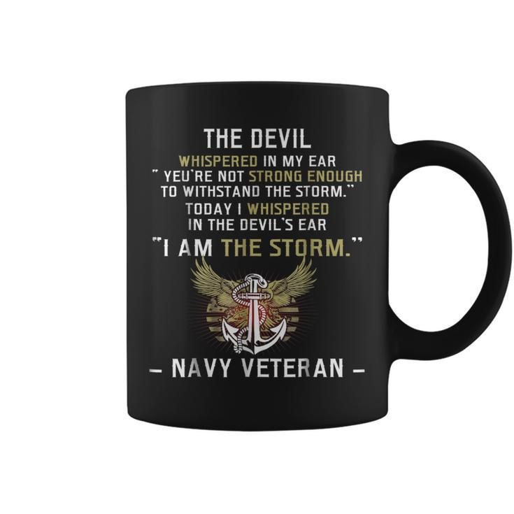 I Am The Storm Navy Veteran  Coffee Mug