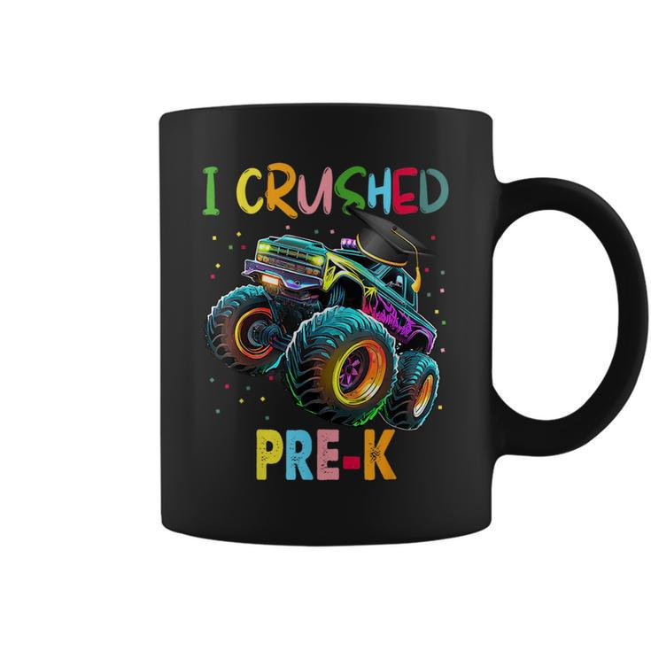 I Crushed Pre-K Monster Truck Graduation  Boys  Coffee Mug