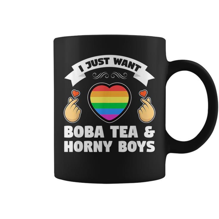 I Just Want K-Pop & Horny Boys K-Pop  Coffee Mug