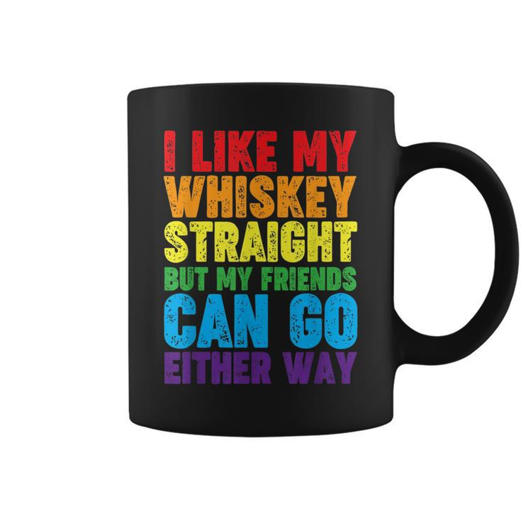 I Like My Whiskey Straight Lesbian Gay Lgbt Love Pride  Coffee Mug