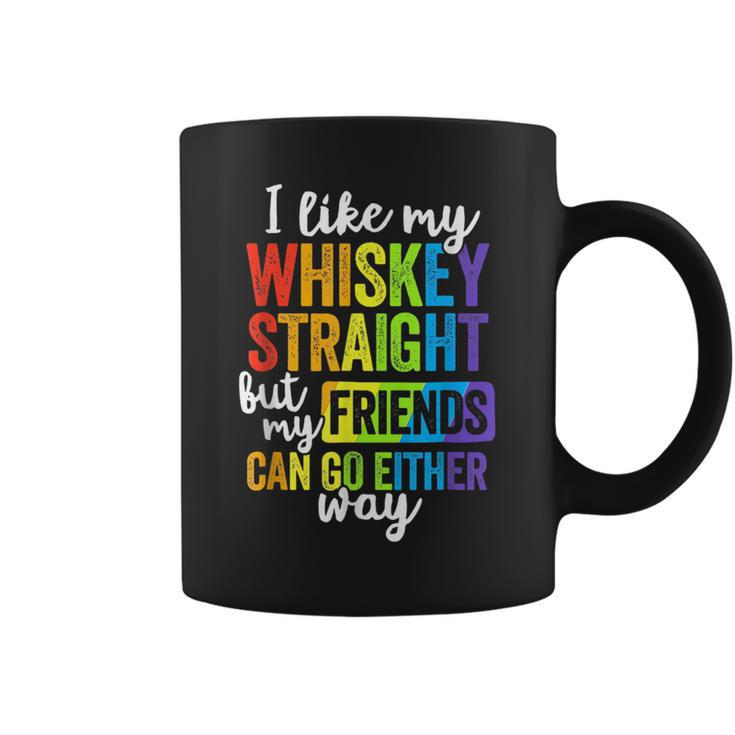 I Like My Whiskey Straight Lgbt Pride Gay Lesbian  Coffee Mug