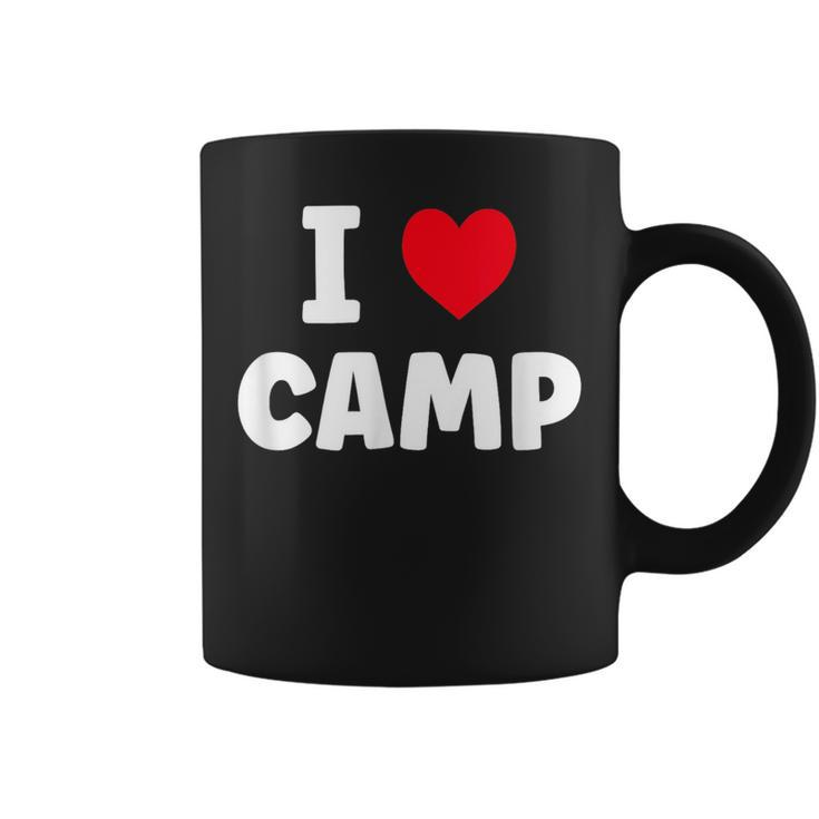 I Love Camp Summer Camp Glamping Coffee Mug
