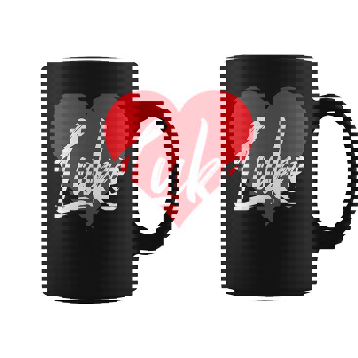 I Love Luke First Name  I Heart Named Coffee Mug