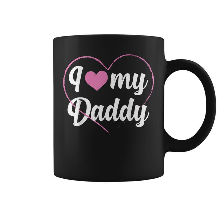 I Love My Daddy Heart Father Papa Pappi Dad  Coffee Mug