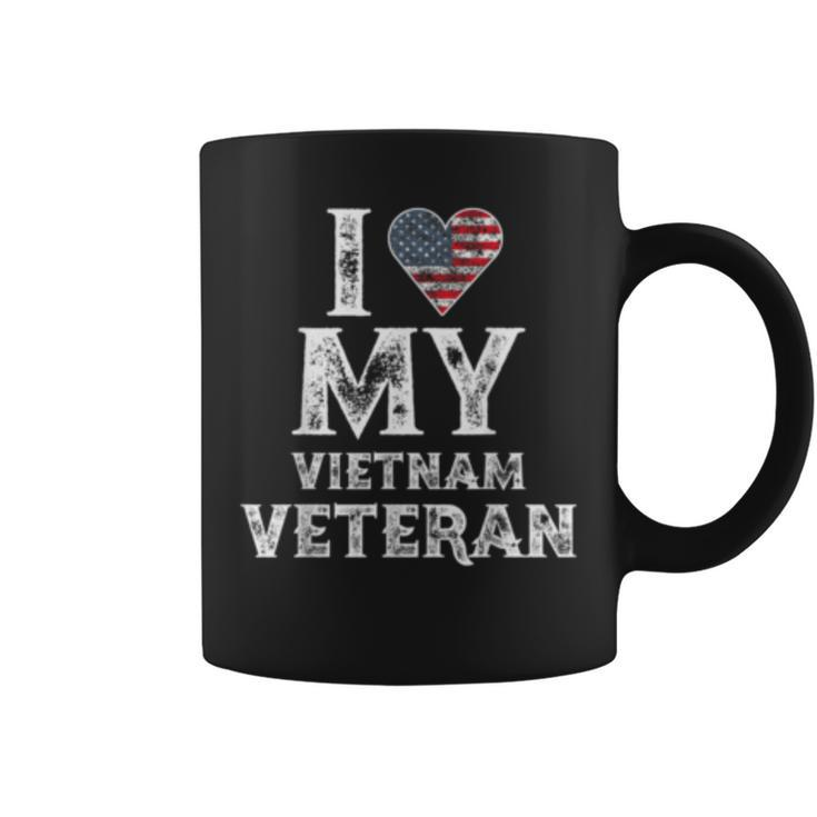 I Love My Vietnam Veteran Vintage Veterans Day Gift  Coffee Mug
