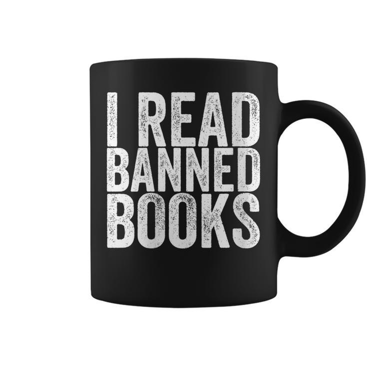 I Read Banned Books Protest Coffee Mug