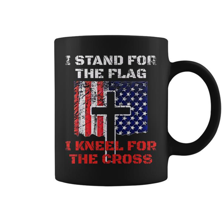 I Stand For The Flag And Kneel For The Cross American Pride  Coffee Mug