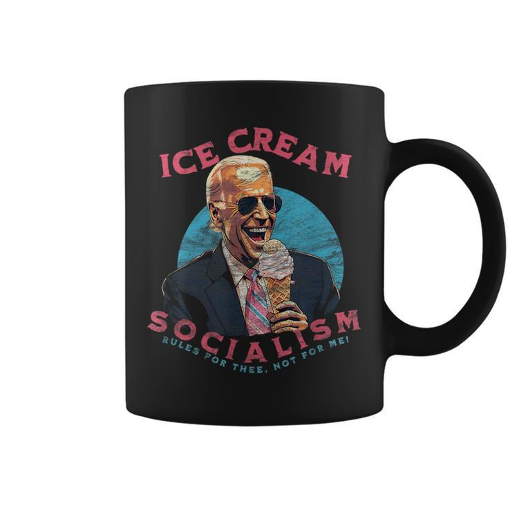 Ice Cream Socialism Rules For Thee Not For Me Joe Biden Socialism Funny Gifts Coffee Mug