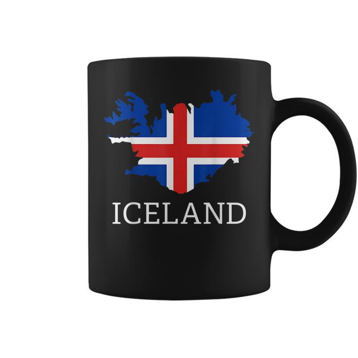 Iceland Flag Map Icelander Pride Men Women Kids Funny Gifts  Coffee Mug