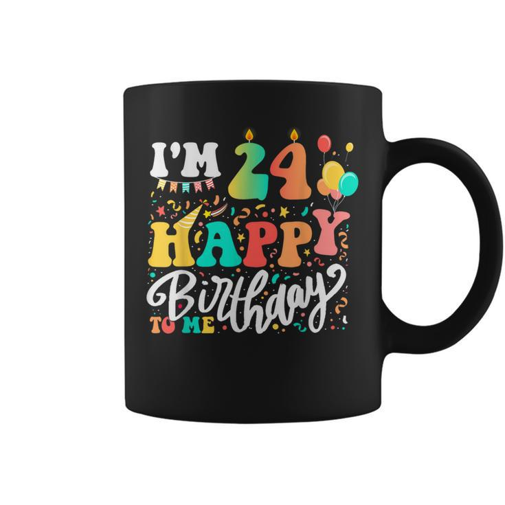 I'm 24 Years Old Happy Birthday To Me 24Th Birthday Colorful Coffee Mug