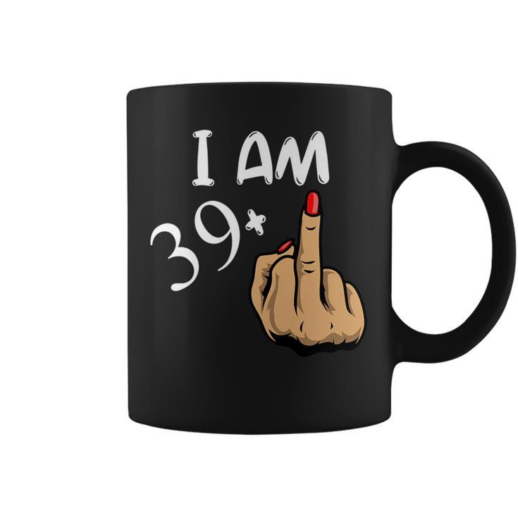 Im 39 Plus Middle Finger Funny 40Th Birthday   Coffee Mug