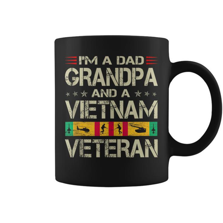Im A Dad Grandpa And Vietnam Veteran Fathers Day Retro  Coffee Mug