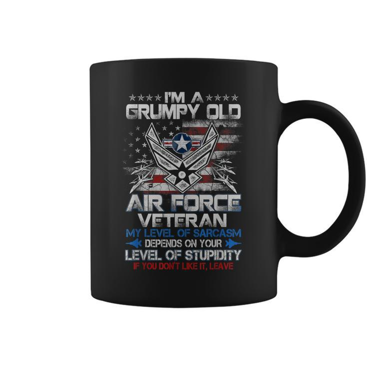 Im A Grumpy Old Air Force Veteran  Mens Veterans Day  Coffee Mug