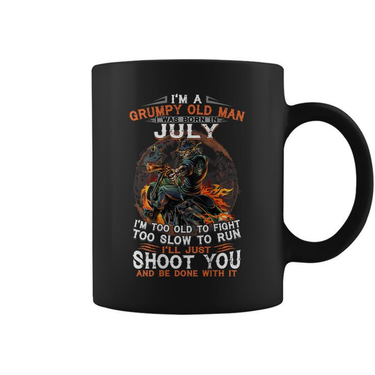Im A Grumpy Old Man I Was Born In July  Gift For Mens Coffee Mug