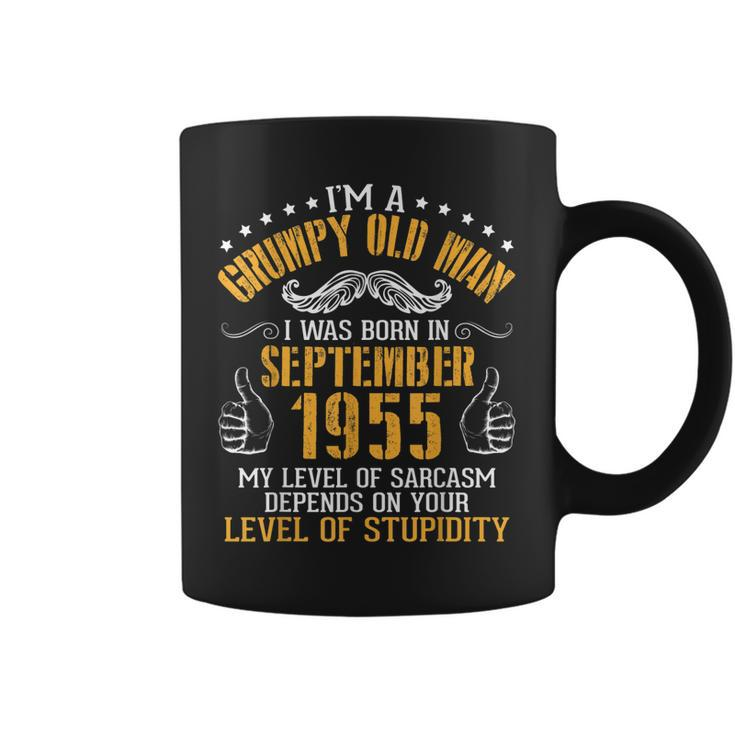 Im A Grumpy Old Man I Was Born In September 1955 Birthday  Coffee Mug