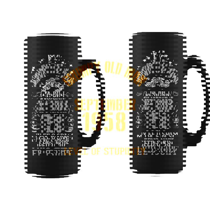 Im A Grumpy Old Man I Was Born In September 1958 Birthday  Coffee Mug
