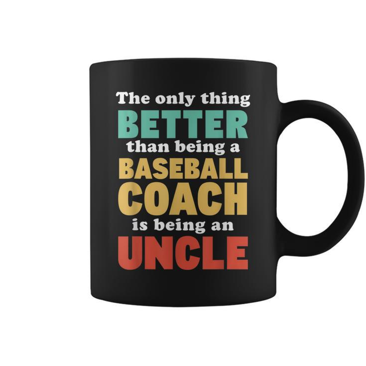 Im An Uncle And A Baseball Coach Baseball Lover For Men  Coffee Mug