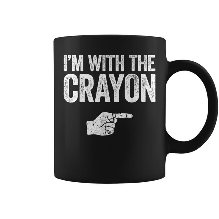 I'm With The Crayon Matching Crayon Costume Coffee Mug