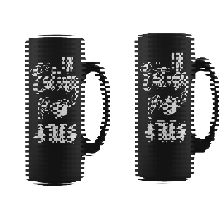 Im Eating For Two Funny Thanksgiving Gender Reveal Coffee Mug