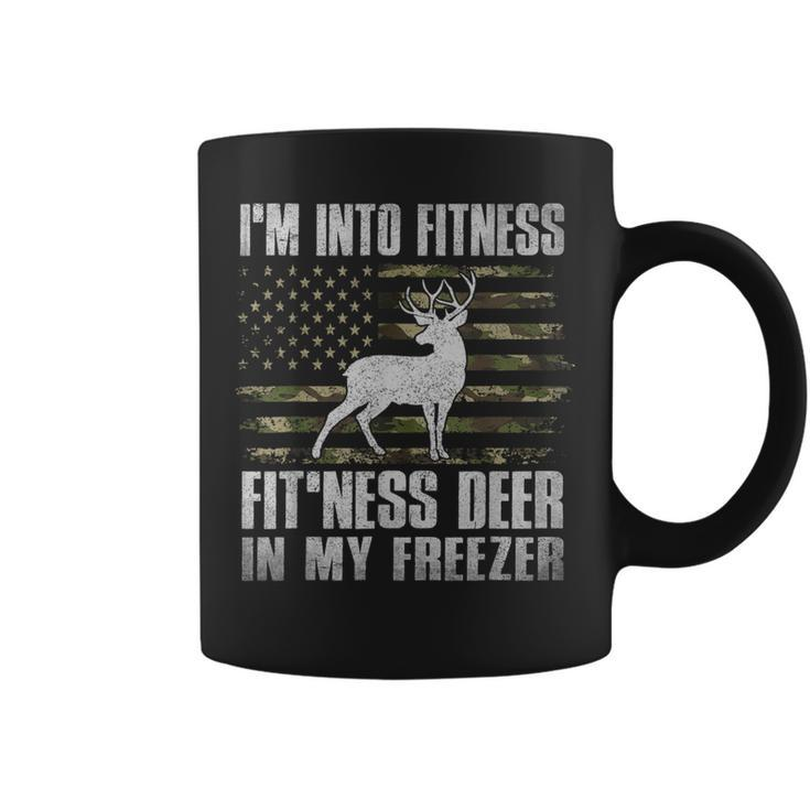 I'm Into Fitness Fit'ness Deer In My Freezer Hunting Hunter Coffee Mug