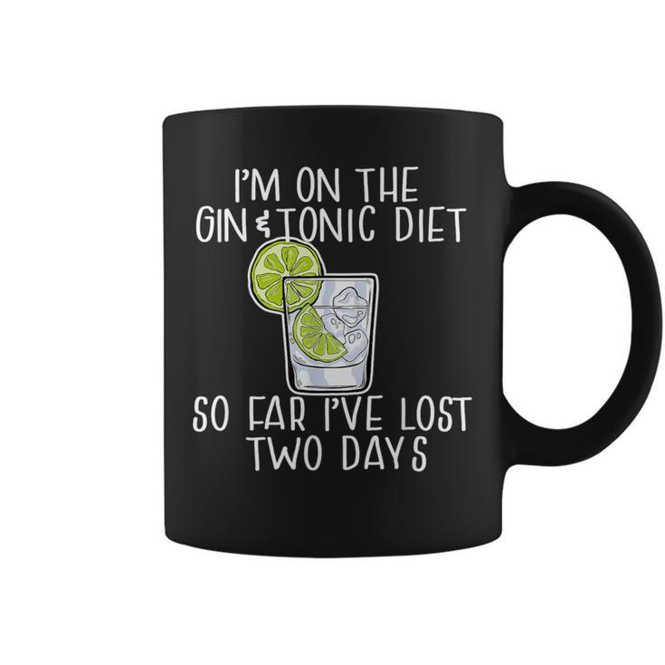 I'm On The Gin & Tonic Diet I've Lost 2 Days Joke Meme Coffee Mug