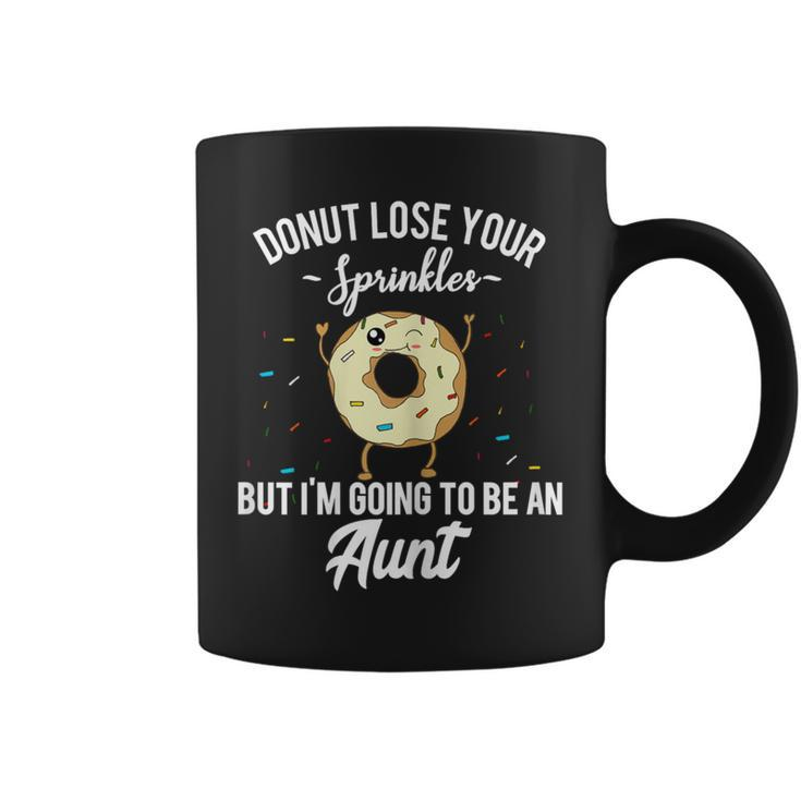 I'm Going To Be An Aunt Donut New Auntie Quote Outfit Coffee Mug