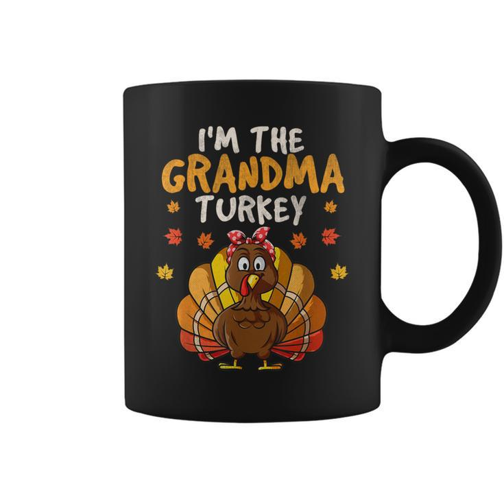 I'm The Grandma Turkey Thanksgiving Family 2023 Autumn Fall Coffee Mug