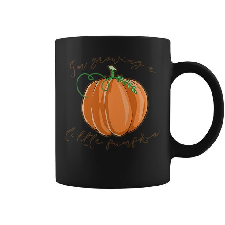 I'm Growing A Little Pumpkin Pregnancy Mom Saying Coffee Mug