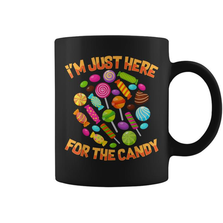 I'm Just Here For The Candy Halloween Pun Coffee Mug