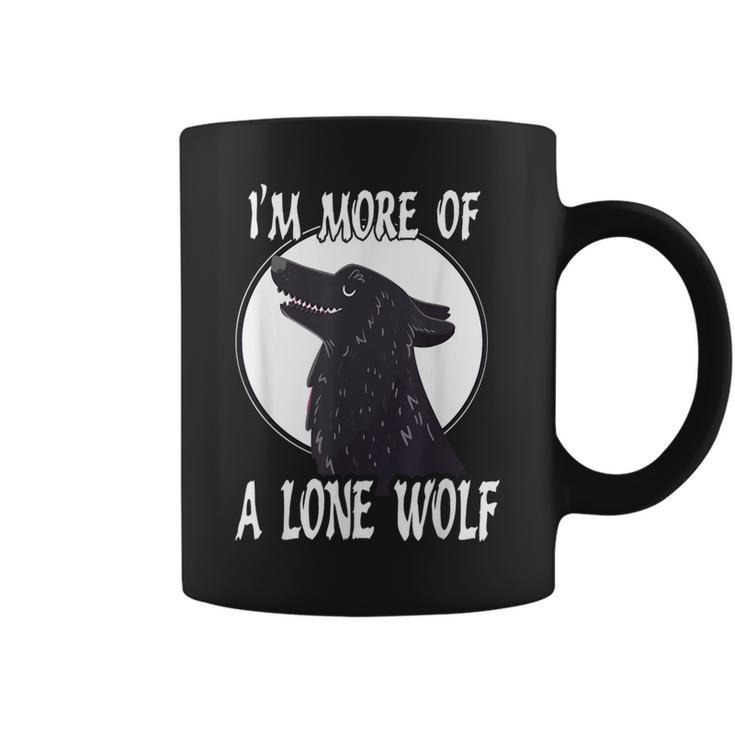 Im More Of A Lone Wolf Cool Introvert  Gift For Women Coffee Mug