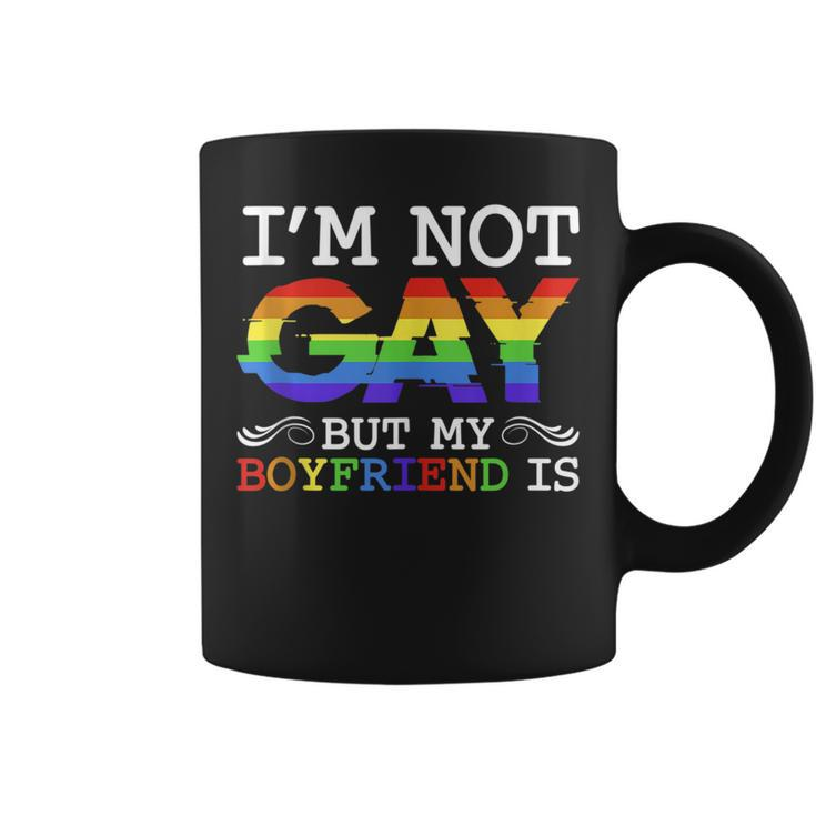 Im Not Gay Boyfriend Pride Matching Couple Rainbow Lgbtq  Coffee Mug