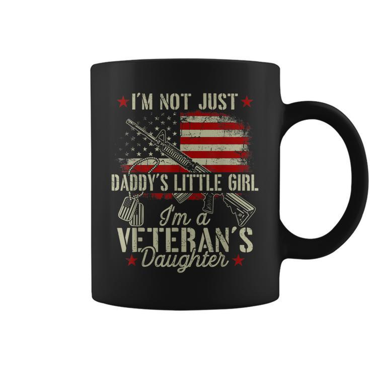 Im Not Just Daddys Little Girl Veterans Daughter Army Dad  Coffee Mug