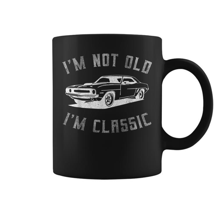 I'm Not Old I'm Classic Dad Classic Car Graphic Coffee Mug