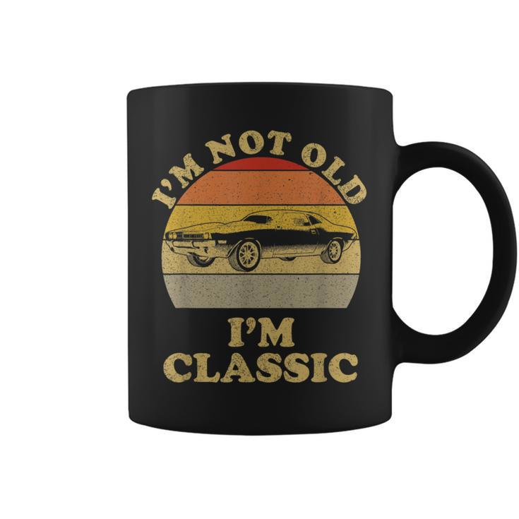 Im Not Old Im Classic Retro Vintage Sunset Classic Car Coffee Mug