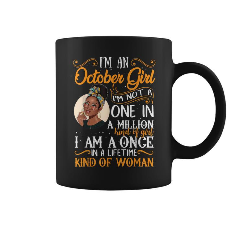 I'm An October Girl Black Libra Birthday Coffee Mug