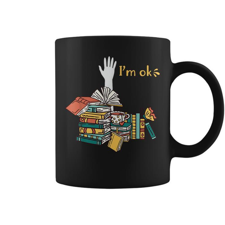 Im Ok Book Nerd Reading Lover Books Librarian Men Women  Reading Funny Designs Funny Gifts Coffee Mug