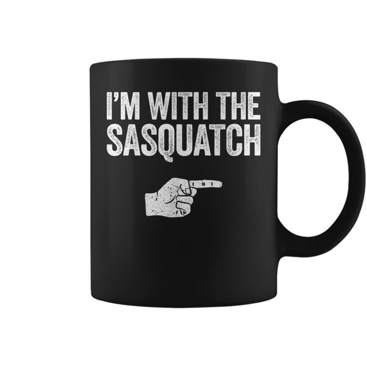 I'm With The Sasquatch Matching Sasquatch Coffee Mug