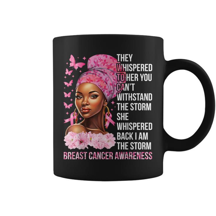 I'm The Storm Black Pink Ribbon Breast Cancer Survivor Coffee Mug