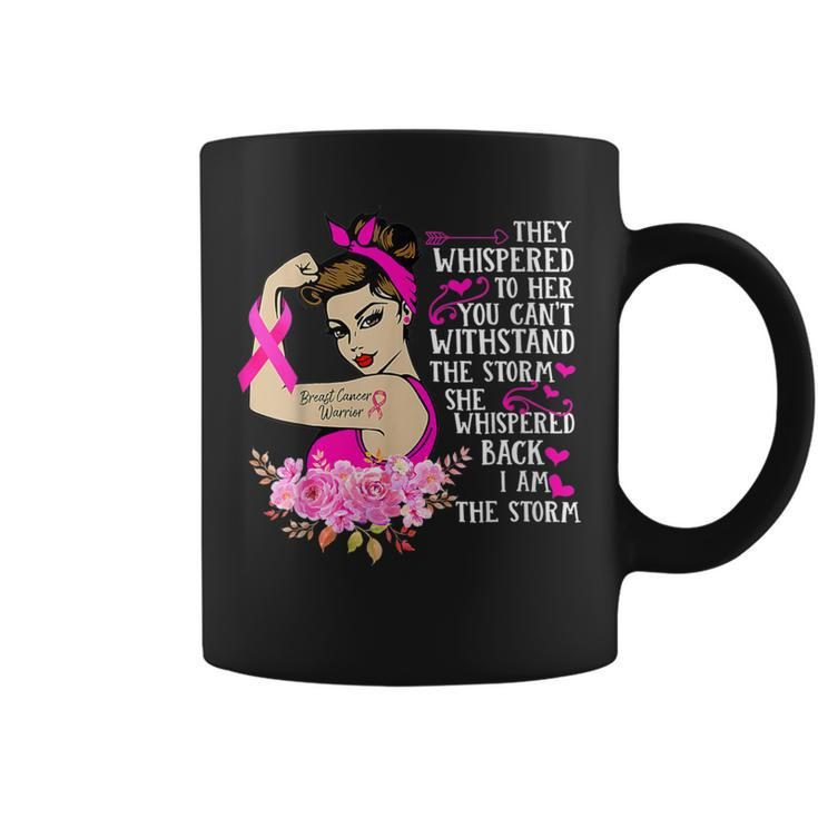 I'm The Storm Strong Breast Cancer Warrior Pink Ribbon Coffee Mug